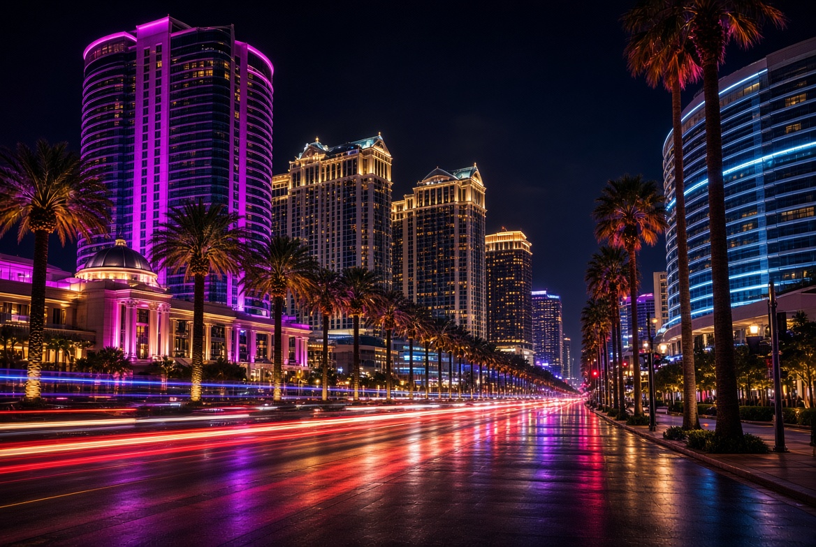 Las Vegas Strip at night